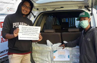 Muslimah Wahdah Sumbang Paket Sarapan Bagi Tenaga Medis dan Relawan di Rumah Sakit Ibu dan Anak (RSIA) Sayang Bunda Makassar