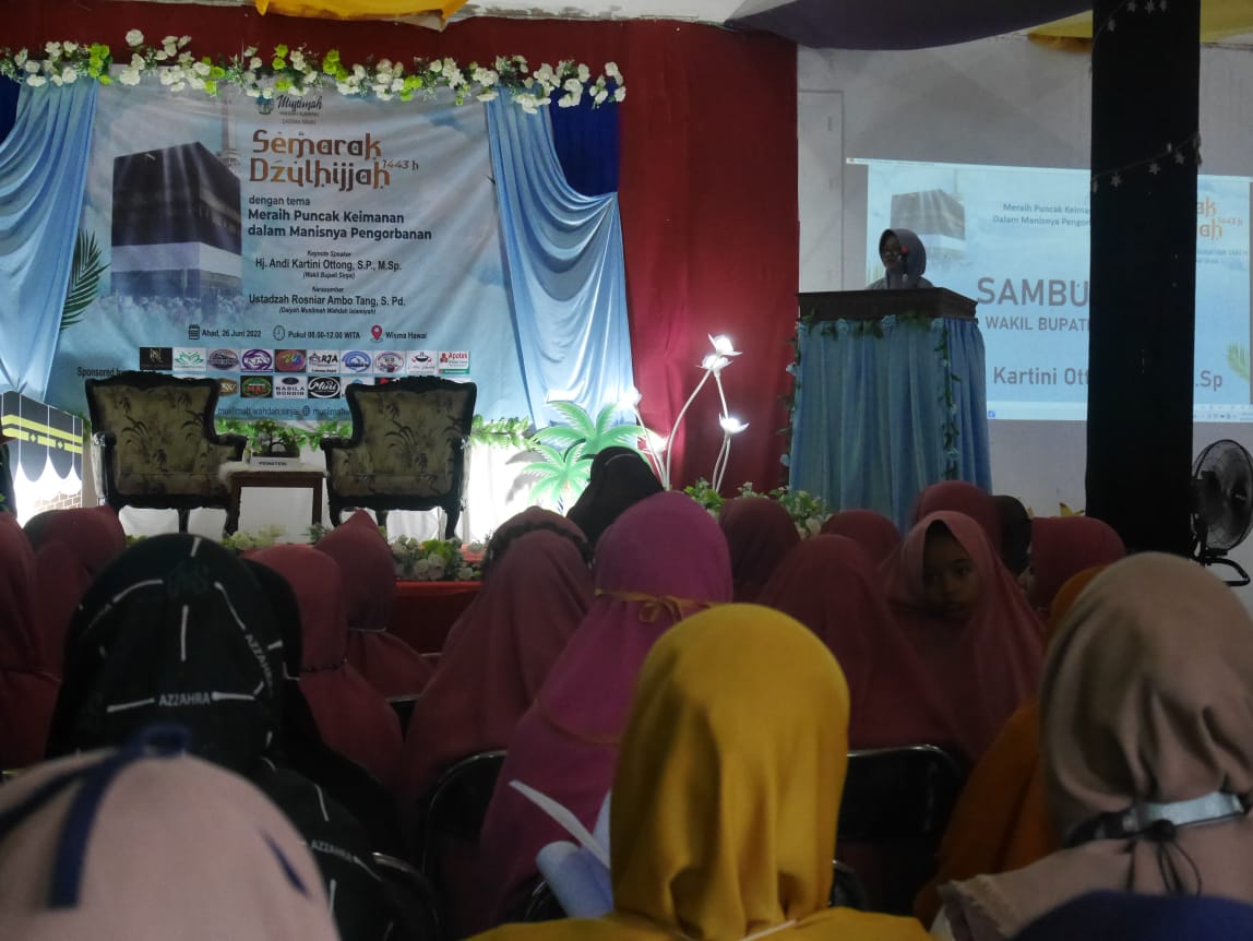Wakil Bupati Sinjai, Andi Kartini Ottong Apresiasi Semarak Dzulhijjah Muslimah Wahdah Sinjai