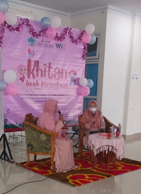 Unit Sosial dan Kesehatan Muslimah Wahdah Daerah Kota Gorontalo Khitan 31 Anak Perempuan